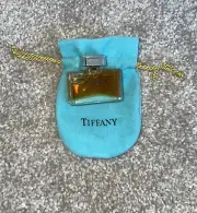 Vintage Mini Sample Tiffany Perfume Bottle And Bag