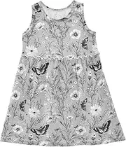 [Caihoyu] Girls' Sleeveless Dress Toddlers Swing Casual Sundresses Play Dresses, Multicolor13, 4 Years