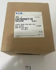 NEW EATON CUTLER HAMMER CN15DN2T1B Contactor Size 1 Coil 24vdc 3hp 27a 2pole