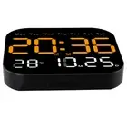 Multi function LED Wall Clock Remote Control Temperature Display Alarm Clock