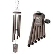 43" Large Wind Chimes for Outside Deep Tone, Memorial 43inch Rustic Metallic