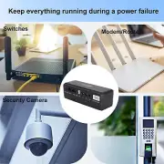 8800mAh UPS Battery Backup POE 15V 24V Port USB 5V 9V 12V Output UPS EU Plug