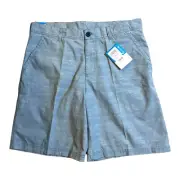 NEW COLUMBIA WASHED OUT Blue Shorts Mens 36 - Inseam 10’ Print Flat Front