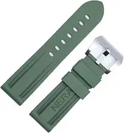 [AEHON] Fluorine Rubber 22mm 24mm Watch Band Silicone Watchband For Panerai Watch Strap