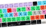 X English QWERTY Layout Silicone Shortcuts Keyboard Cover Skin for 20 Logic Pro