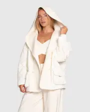 [Belle & Bloom] Only You Quilted Utility Jacket - White