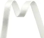 Bristlegrass Elastic Band for Sewing Solid Color Spandex Satin Band Non-Foldover Elastic Dress Sewing Trim Craft (10Y 3/8" Off White)