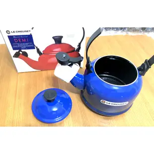 法國 LE CREUSET  琺瑯 COBALT BLUE 笛音壺 煮開水壼 笛壼 1.1L