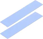 uxcell 2 Pack Thermal Pad 3.6W/m.K Insulated Heat Resistant High Temperature Resistant Silicone Cooling Pads 70x22x0.5mm for Laptop Computer Radiator, Blue