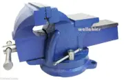 5" Bench Vise Clamp TableTop Press Vise Metal Milling Tools Swivel Locking Base
