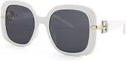 [Bsreyeop] Fashion Oversized Square Women and Men Sunglasses Vintage Hollow Luxury Sun Glasses UV400 Gradient Shades