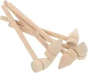 TEHAUX 5Pcs Lightweight Wooden Hammer for Mini Mallets for Hand Eye Coordination Grasping Skills for Party Favors Classroom Activities Indoor Outdoor Fun