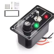DC 12V Fused Marine Bilge Pump Switch Panel with LED Indicator Light6673