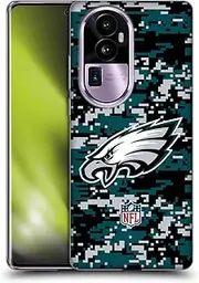 Head Case Designs Officially Licensed NFL Digital Camouflage Philadelphia Eagles Graphics Soft Gel Case Compatible with Oppo Reno10 Pro+