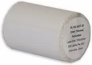 500 Roll 100mm x 50mm White Direct Thermal Labels Perforated 4 x 2 Inch Postage Courier Blank Labels 25mm Core