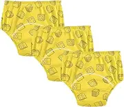 Baby Boys Underwear Potty Training Pants Reusable Traing Underpants Boxer Briefs Underwear Set for Toddler 2T Yellow Building Block Brick Toy