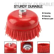 150mmCup Nylon Abrasive Brush Wheel Pile Polymer-abrasive For Angle Grinder Tool