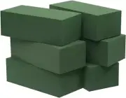 6Pc Wet Fresh Floral Foam Blocks Green Florist Foam Bricks for Spring Fresh Flow