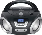 Silva-Schneider PCD 19.1 FM Radio CD Player AUX Mains and Battery Powered - Black