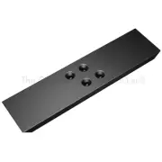 The Original Flat Wall Countertop Support Bracket 14"L Countersunk Holes, Black