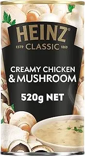 Heinz Classic Creamy Chicken and Mushroom Soup Family Pack Classic Creamy Soup Canned Soup Tinned Soup 520g