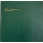Collins 700 Series Analysis Book 24 Money Column MC 96 Leaf A3.5 Green