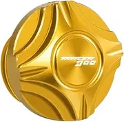 BHyuerndgh Compatible with TRACER700 Tracer 900 Tracer 700GT Tracer 900GT Motorcycle CNC Aluminum Engine Oil Filler Plug Cap Screw Cover(TRACER900 Gold)