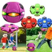 Magic Soccer Ball Pet Toy Flying Saucer Ball for Dogs with Lights for Kids Pets