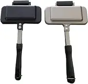 IOIUSKKU Hobo Pie Maker for Camping High-Grade Aluminum Alloy Sandwich Iron Mountain Pie Maker Cast Iron Cast Iron Sandwich Maker, 3