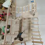 🤝🤝室外木梯麻繩迷你家用DIY幼兒園室內手工爬梯定制裝飾簡易