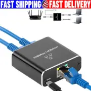 RJ45 Gigabit Ethernet Splitter 1000Mbps LAN Network Internet 1 to 2 Adapter lot