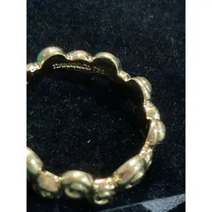 Tiffany&Co./蒂芬尼 18K純金戒指 ring