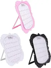 Baluue Elegant Nail Art Display Book 3pcs Nail Display Rack Manicure Tool Storage for Salon