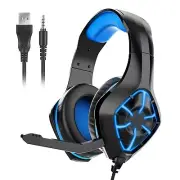 Gaming Headset Headphones with Noise Canceling Mic Comfort for Switch PC PS4 PS5