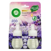 Air Wick Essential Oils Electric PlugIn Diffuser Refill Lavender Fragrance Pack of 2 (19mL each)