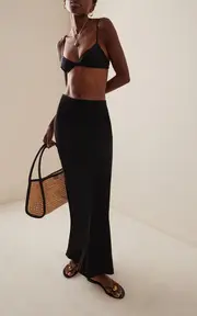 [Anemos] Bias-Cut Cupro Jersey Maxi Skirt