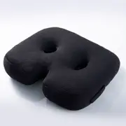 Seat Cushions for Office Chairs, Tailbone Relief Cushion for Office, Home Chair, Car, Wheelchair, Hip, Coccyx, Sciatic (Black)