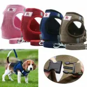 Pet Control Harness for Dog Soft Mesh Walk Small Medium Vest Leash Set for Cats