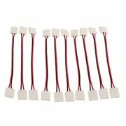 10pcs 10MM LED STRIP LIGHT CONNECTOR 5050 5630 SINGLE 2 PIN WIRE JOINER ADAPTOR