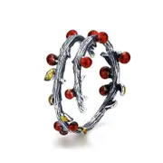 Sterling Silver Deadwood Adjustable Hypoallergenic Ring