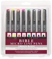 Bible Micro-Line Color Pens (8-Piece Set)