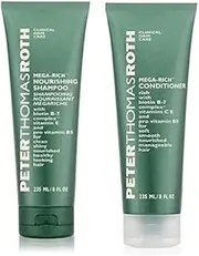 Peter Thomas Roth Mega-Rich Shampoo and Conditioner Bundle With Biotin B-7 Complex, Vitamin C and E, Provitamin B5, Thiamine, Linalool, Limonene and Citronellol, 240ml each
