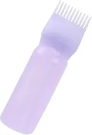 DEARMAMY Hair Dry Cleaning Bottle Hair Dye Applicator Scalp Oil Applicator Plastic Comb Bottle