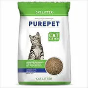 Purepet Clumping Lavender Fragrance Cat Litter (for Multiple Cats), 10 kg