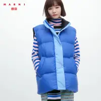 在飛比找蝦皮購物優惠-全新 藍M UNIQLO MARNI 寬版羽絨背心 女裝 M