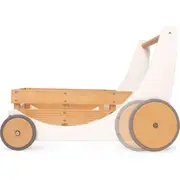 Kinderfeets Wooden 62cm Cargo Walker White Baby/Toddler Walking Play Toy 12m+