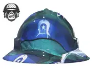 Custom Hydrographic Safety Hard Hat TSI SILK PRO CHOICE WIDE BRIM