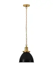 Abraham + Ivy Elodie 12in Wide Pendant with Metal Shade