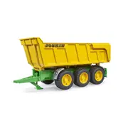 Bruder ABS Joskin 3-Axle Tipping Trailer Farm Vehicle 46cm Kids Toy Yellow 4+