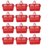 20pcs Small Fruit Basket Strawberry Cherry Basket Plastic Handle Basket Conta...
